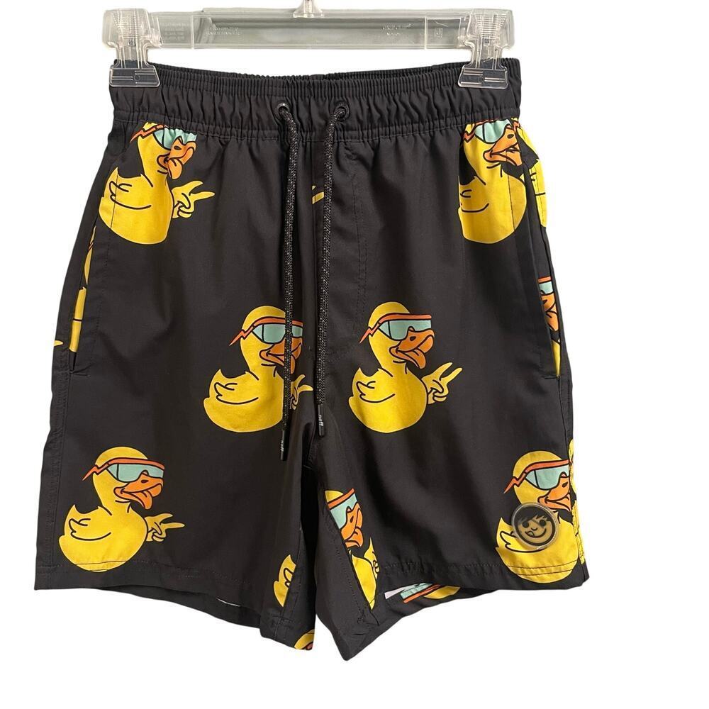 Neff Mens Shorts Size Small Rubber Duck Swim Board Shorts Swimwear